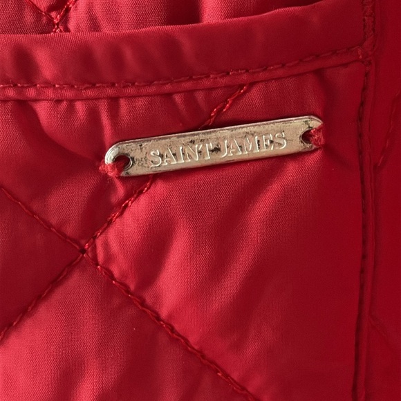 Saint James Quilted Red Jacket 4 - Picture 5 of 14